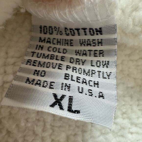 Set Active Women's Half Zip Pullover White Size XL Comfy Cotton Spring Pocket - Picture 7 of 8